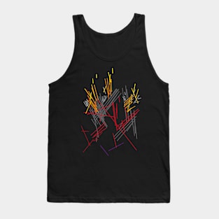 Abstract Fire Tank Top